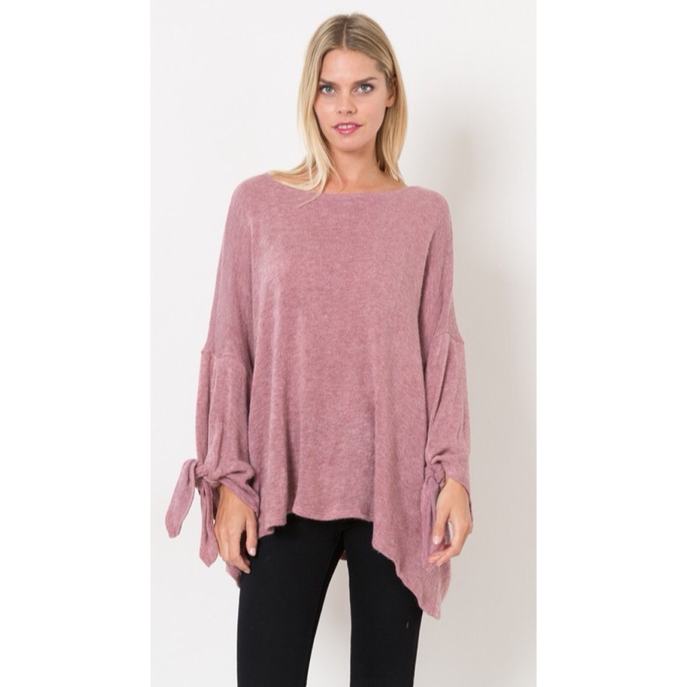 NWOT! Tie Sleeve Sweater